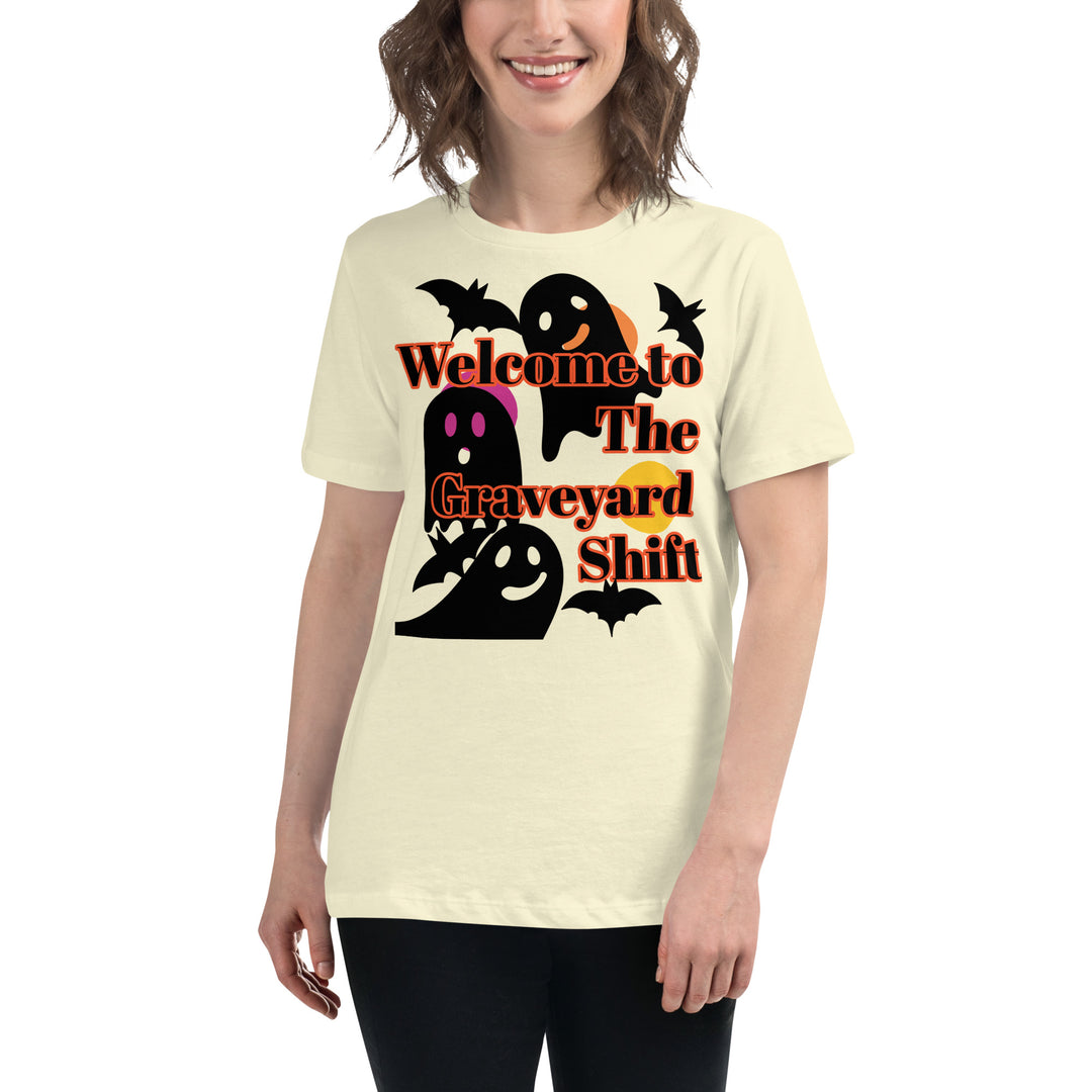 Welcome to the Graveyard Shift, Halloween, Women's Relaxed T-Shirt
