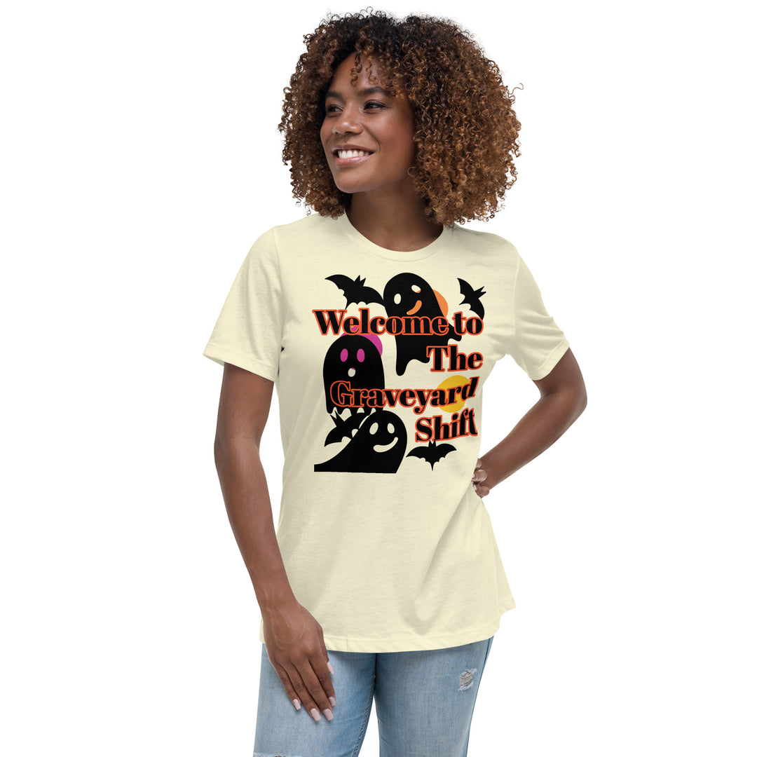 Welcome to the Graveyard Shift, Halloween, Women's Relaxed T-Shirt
