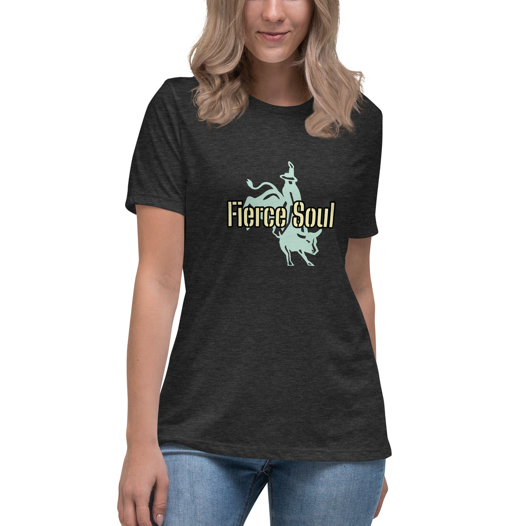 Fierce Soul, Bull Rider Women's Relaxed T-Shirt