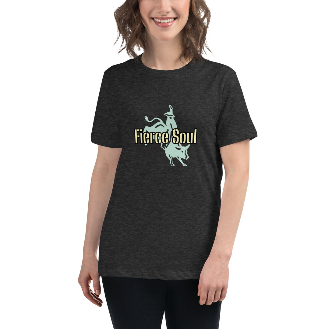 Fierce Soul, Bull Rider Women's Relaxed T-Shirt