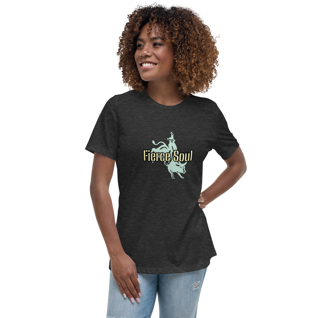 Fierce Soul, Bull Rider Women's Relaxed T-Shirt