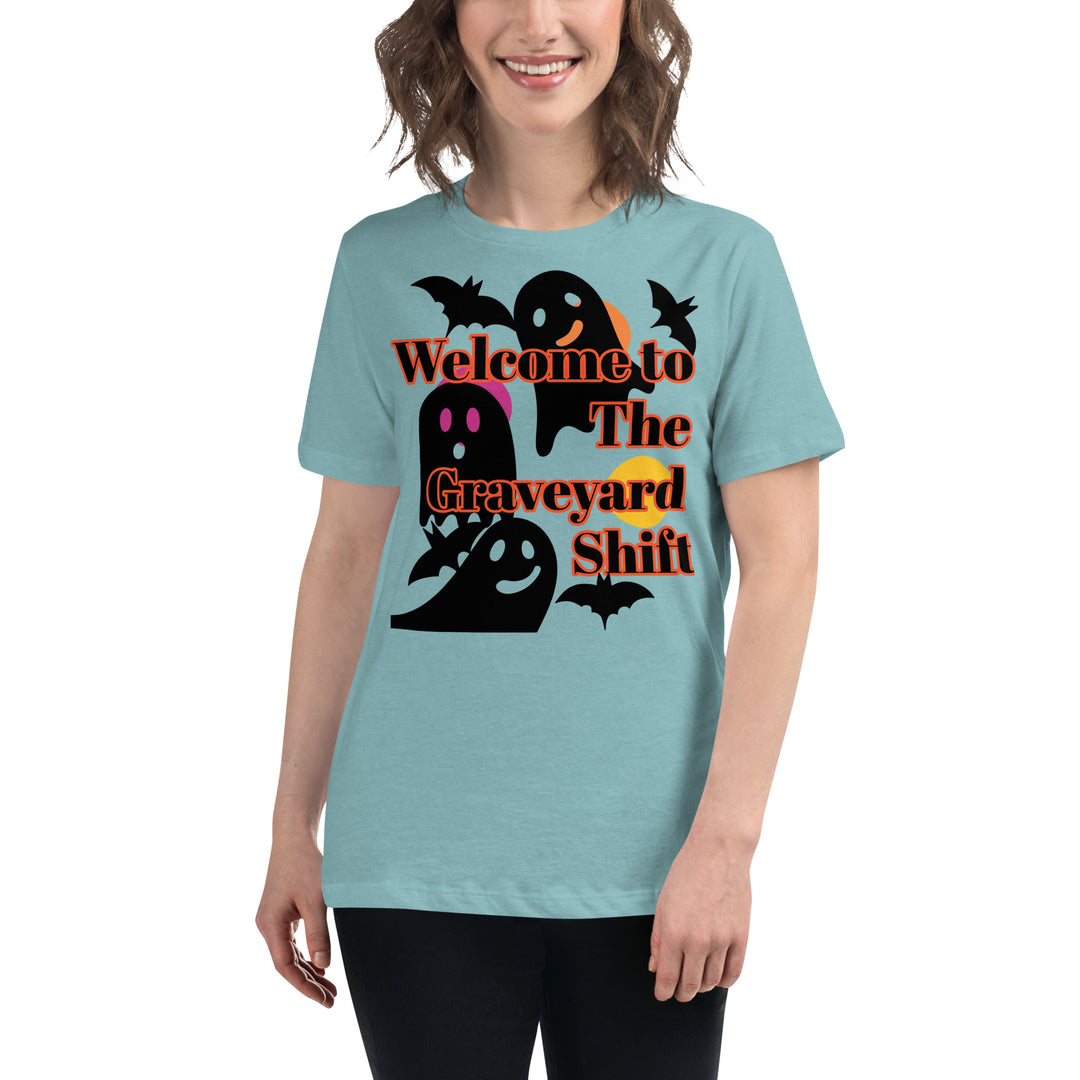Welcome to the Graveyard Shift, Halloween, Women's Relaxed T-Shirt
