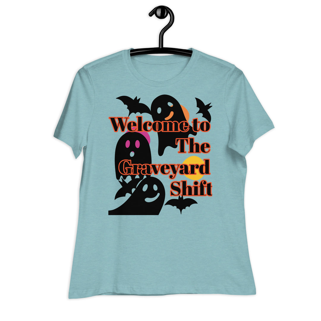 Welcome to the Graveyard Shift, Halloween, Women's Relaxed T-Shirt