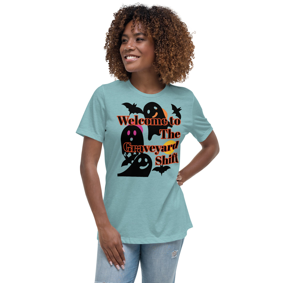 Welcome to the Graveyard Shift, Halloween, Women's Relaxed T-Shirt
