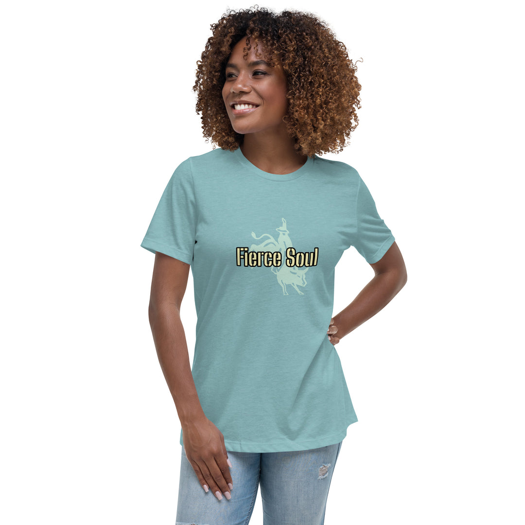 Fierce Soul, Bull Rider Women's Relaxed T-Shirt