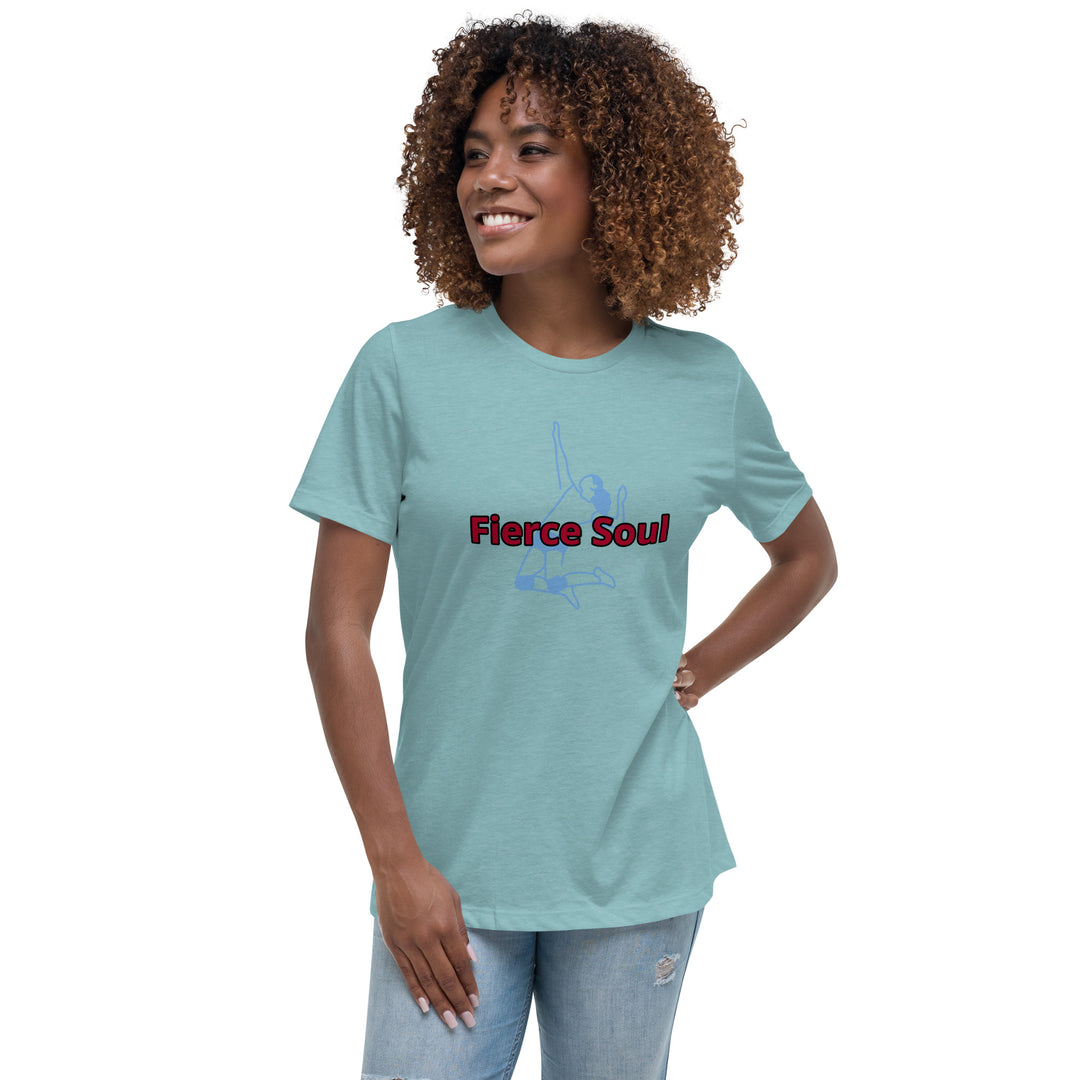 Volleyball Babe, Fierce Soul, Women's Relaxed T-Shirt