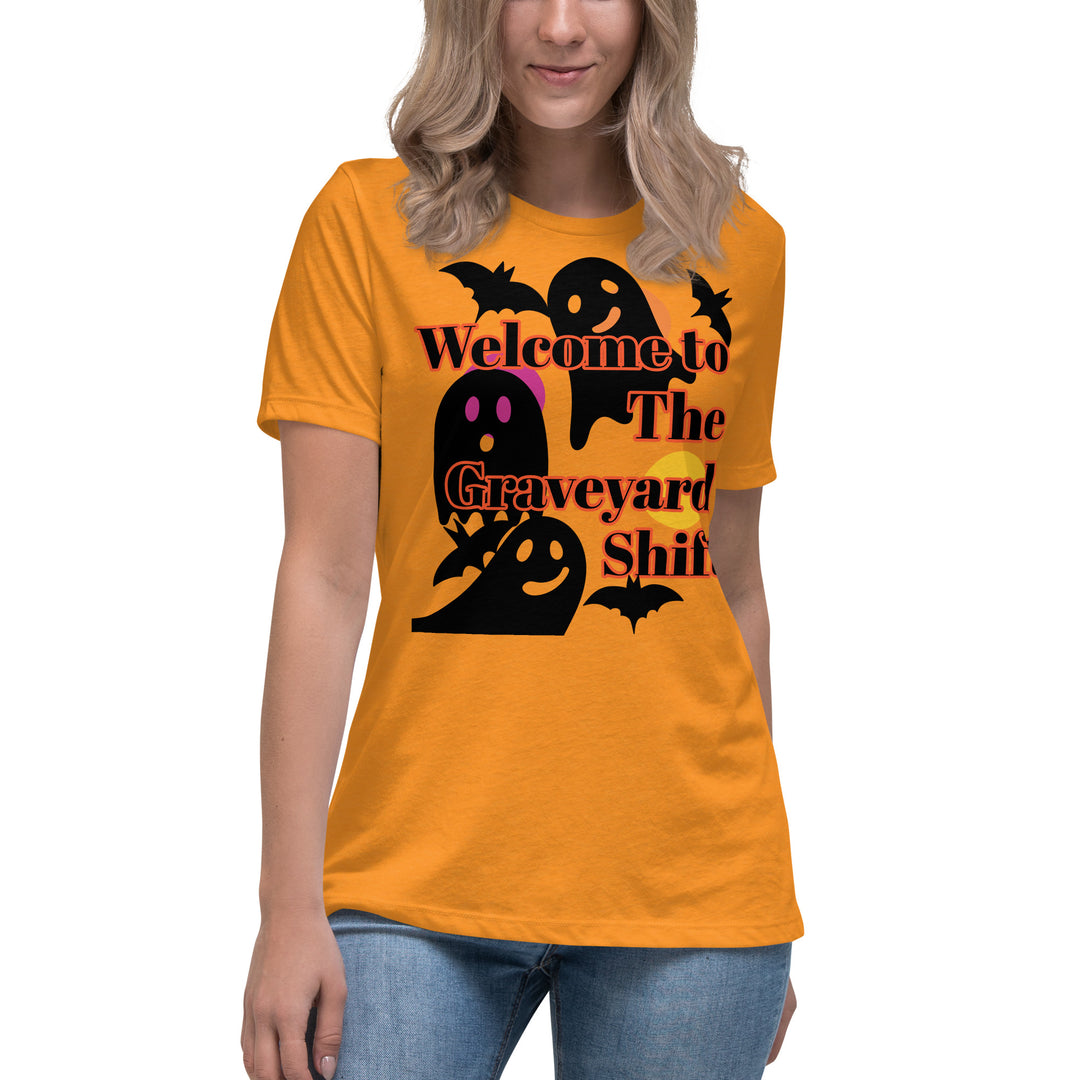 Welcome to the Graveyard Shift, Halloween, Women's Relaxed T-Shirt