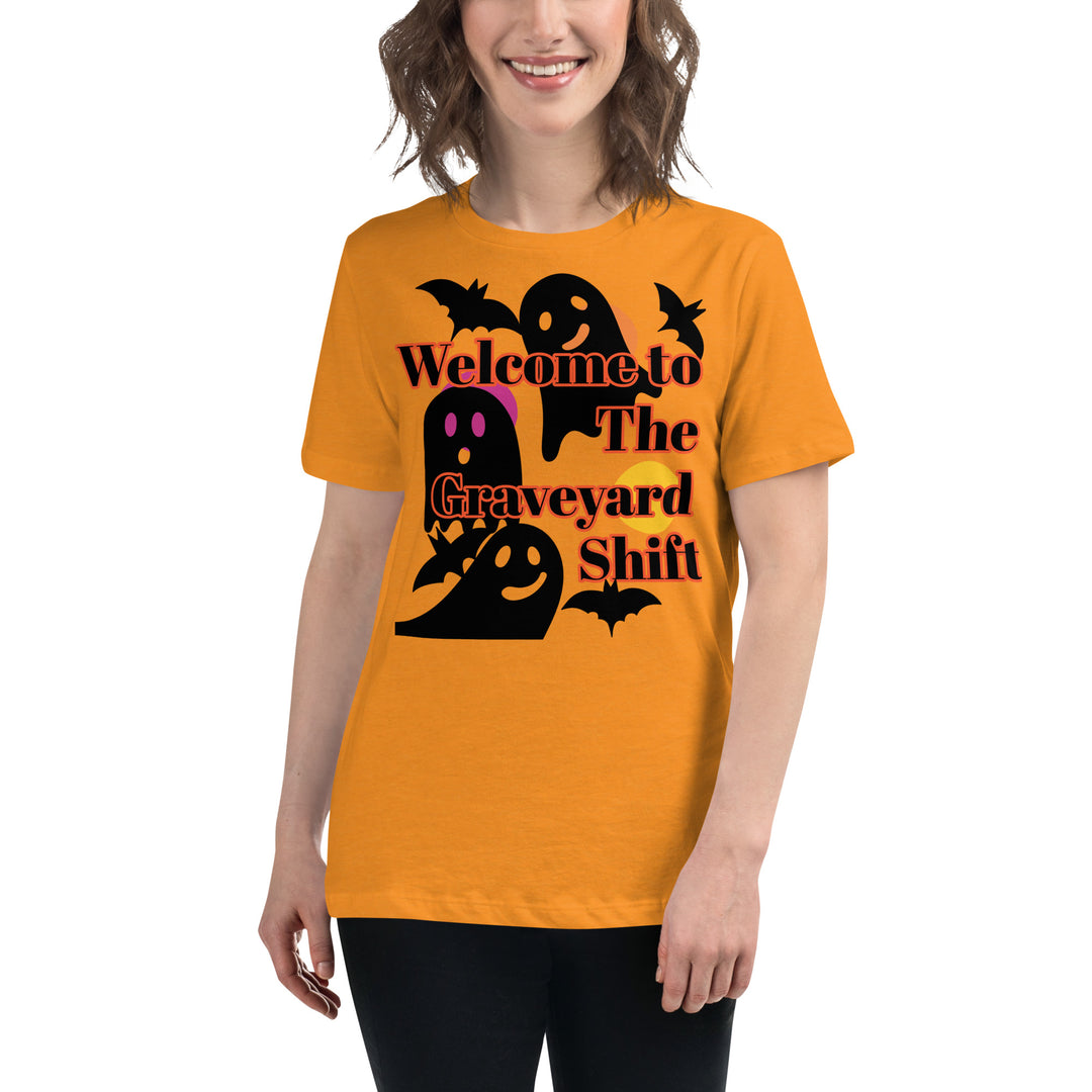 Welcome to the Graveyard Shift, Halloween, Women's Relaxed T-Shirt