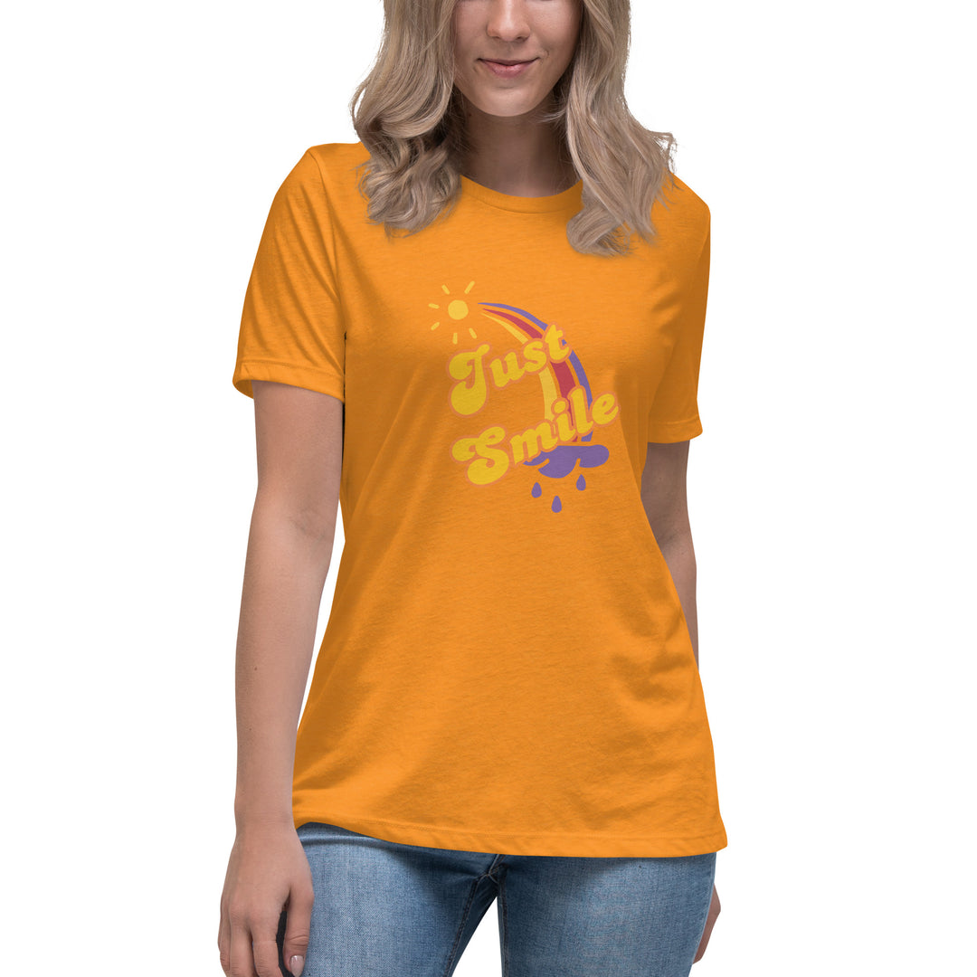 Just smile 70's style t-shirt Women's Relaxed T-Shirt