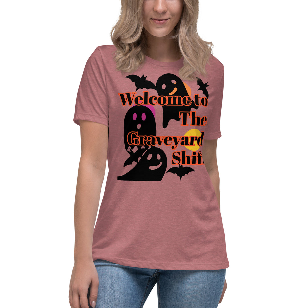 Welcome to the Graveyard Shift, Halloween, Women's Relaxed T-Shirt