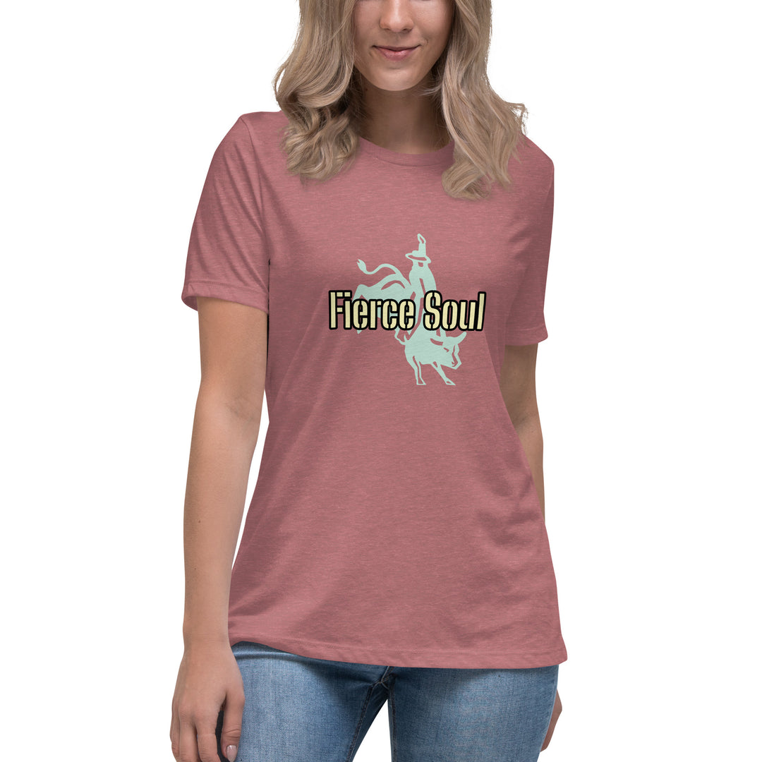 Fierce Soul, Bull Rider Women's Relaxed T-Shirt