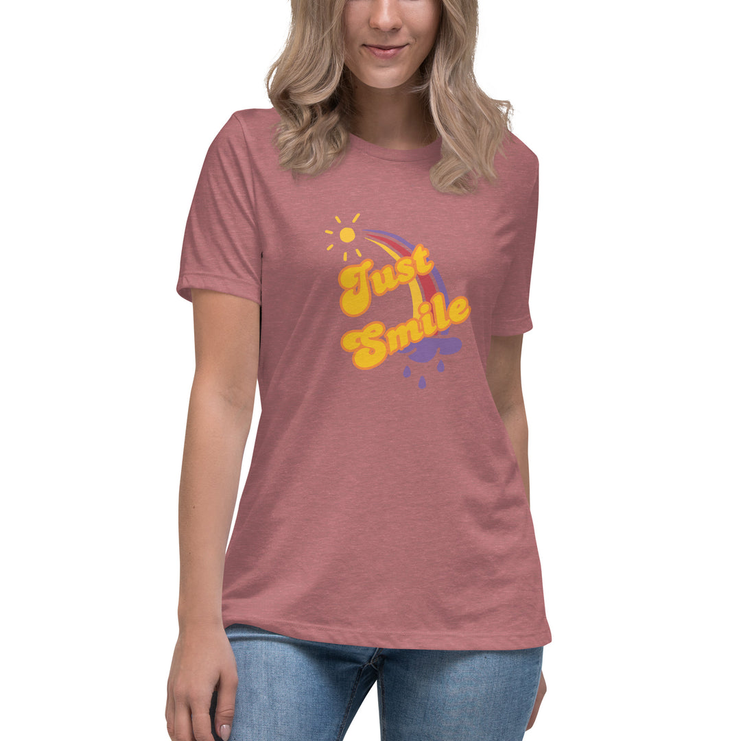 Just smile 70's style t-shirt Women's Relaxed T-Shirt