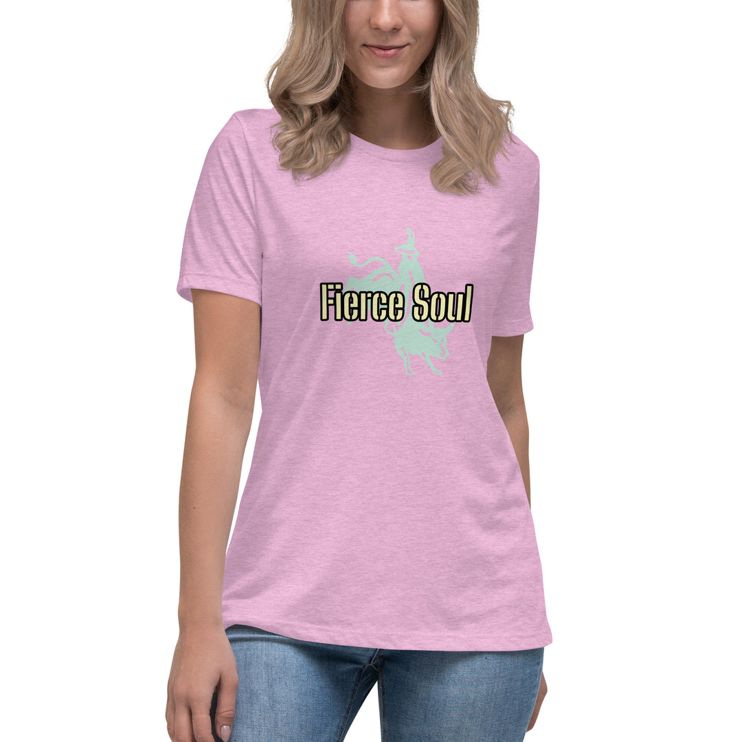Fierce Soul, Bull Rider Women's Relaxed T-Shirt