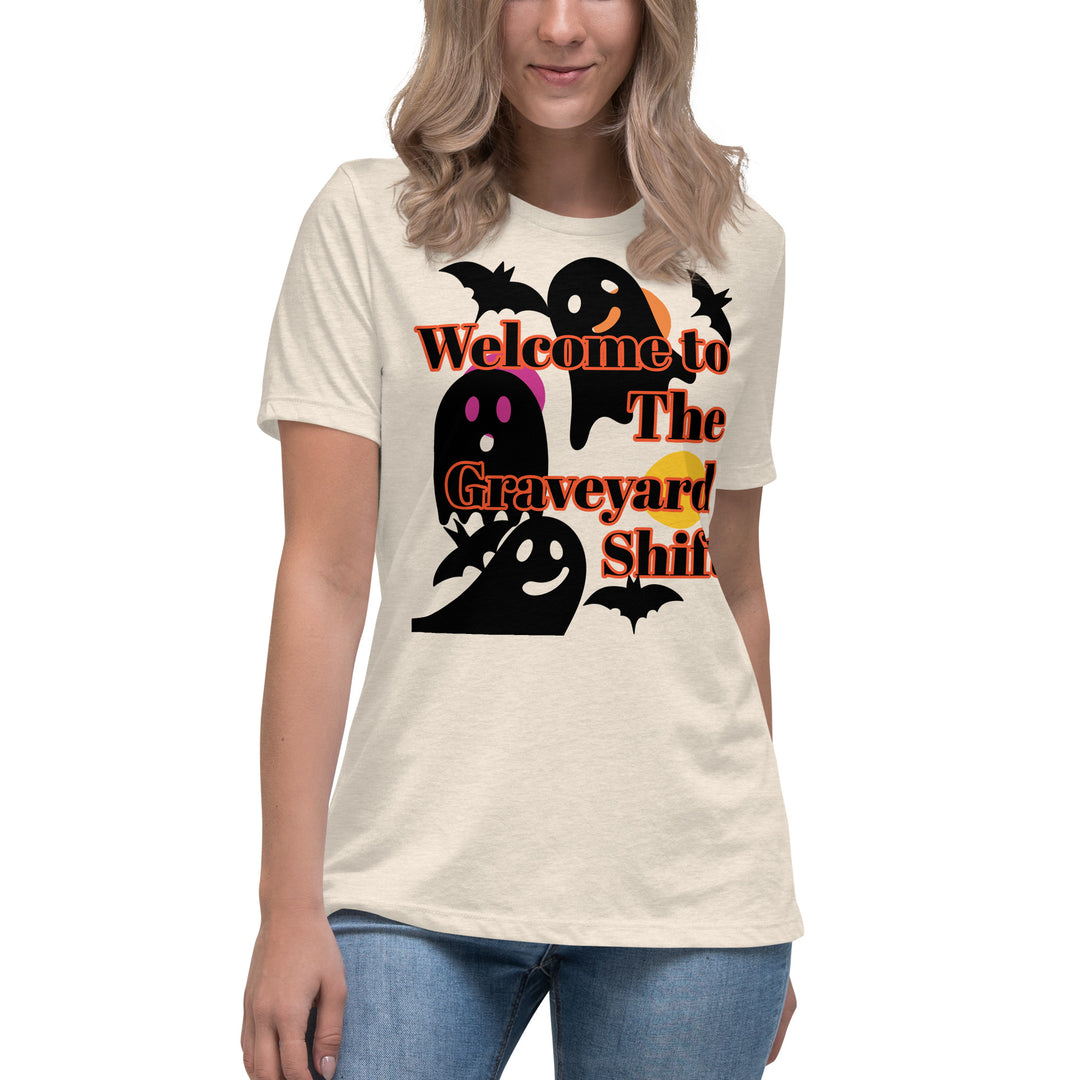 Welcome to the Graveyard Shift, Halloween, Women's Relaxed T-Shirt