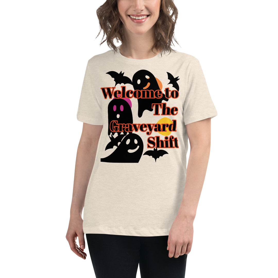 Welcome to the Graveyard Shift, Halloween, Women's Relaxed T-Shirt