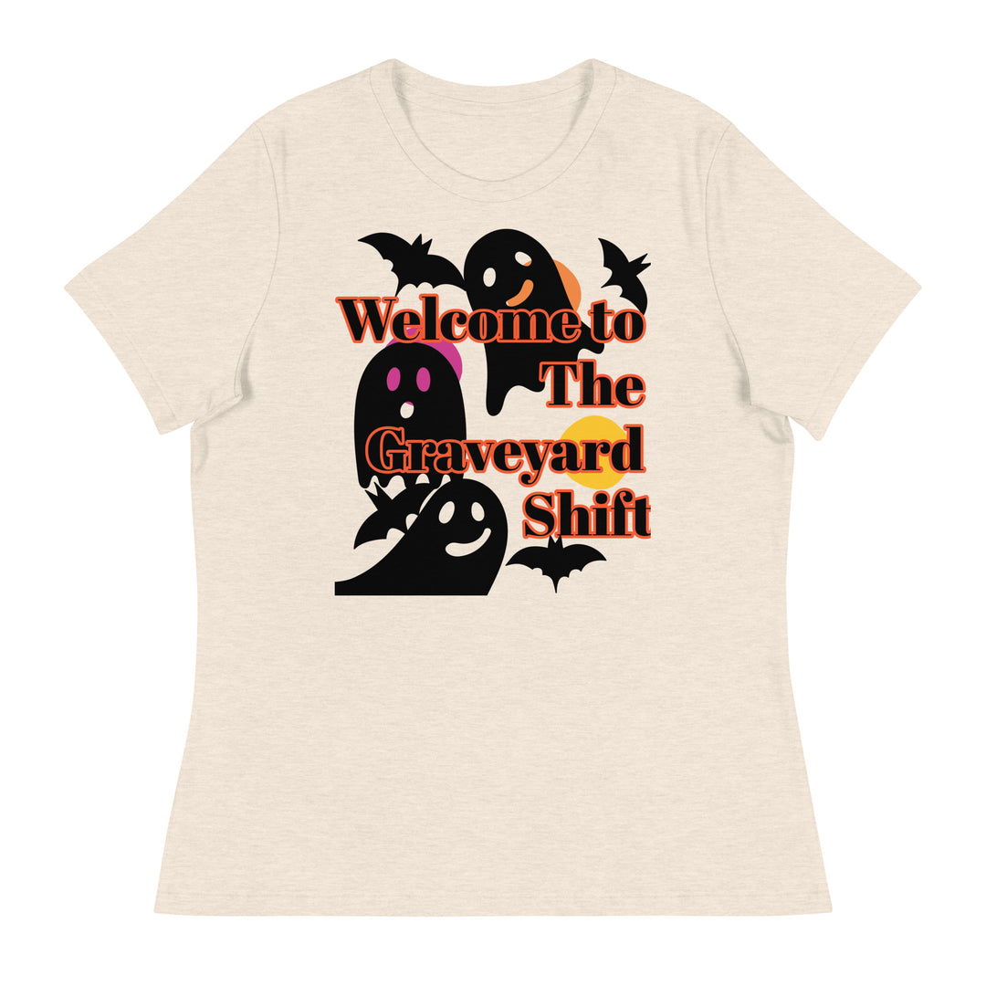 Welcome to the Graveyard Shift, Halloween, Women's Relaxed T-Shirt