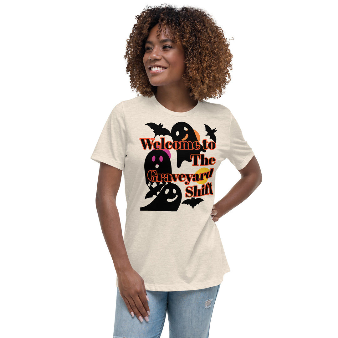 Welcome to the Graveyard Shift, Halloween, Women's Relaxed T-Shirt