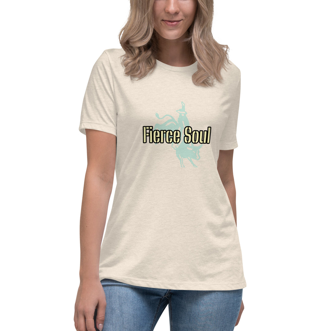 Fierce Soul, Bull Rider Women's Relaxed T-Shirt