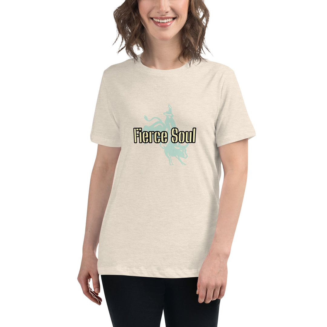 Fierce Soul, Bull Rider Women's Relaxed T-Shirt