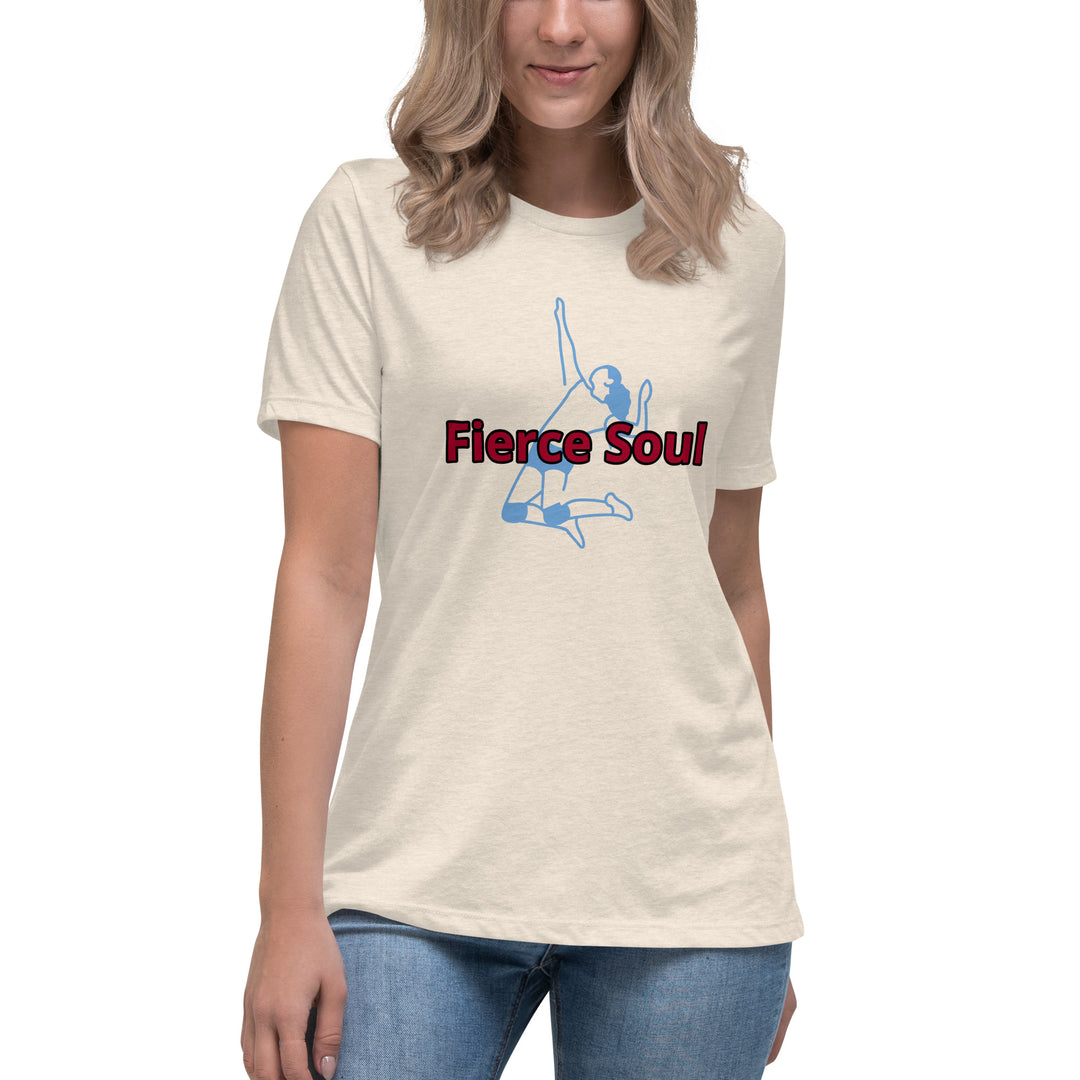 Volleyball Babe, Fierce Soul, Women's Relaxed T-Shirt