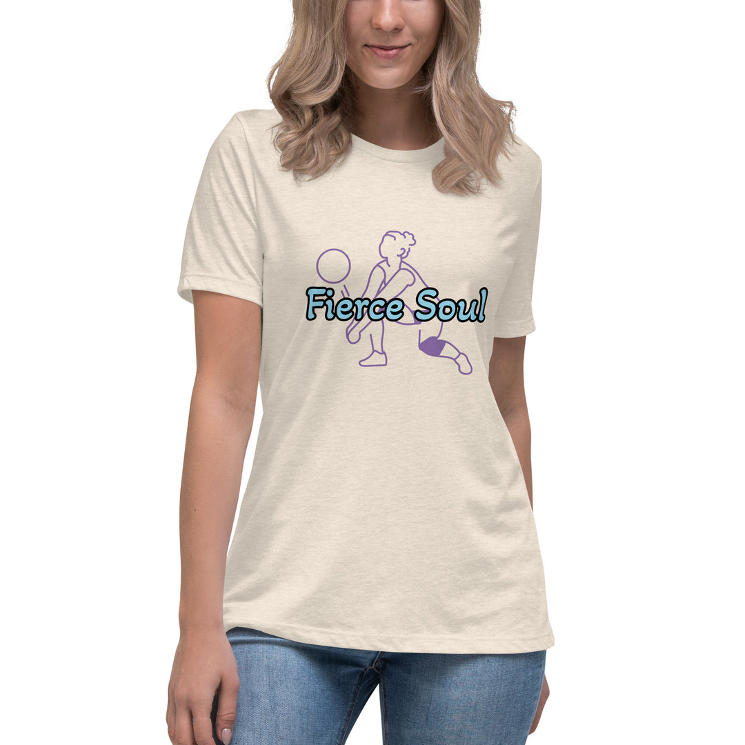Volleyball Babe,  Fierce Soul Women's Relaxed T-Shirt