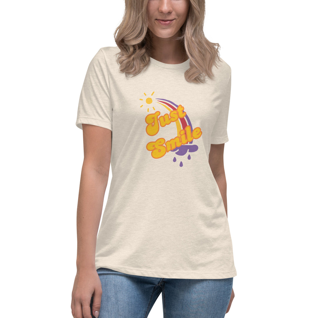 Just smile 70's style t-shirt Women's Relaxed T-Shirt