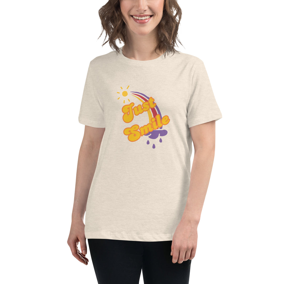 Just smile 70's style t-shirt Women's Relaxed T-Shirt