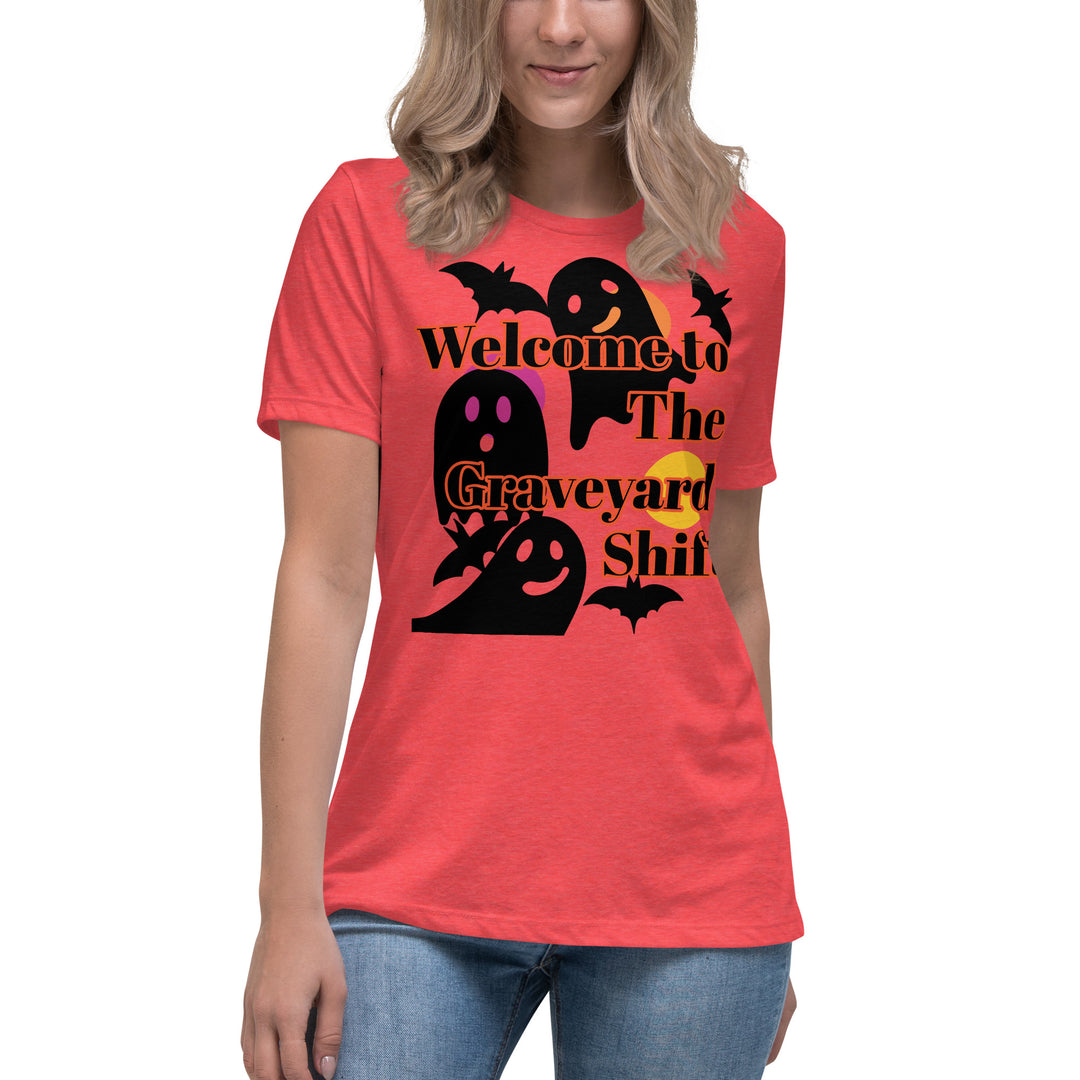 Welcome to the Graveyard Shift, Halloween, Women's Relaxed T-Shirt