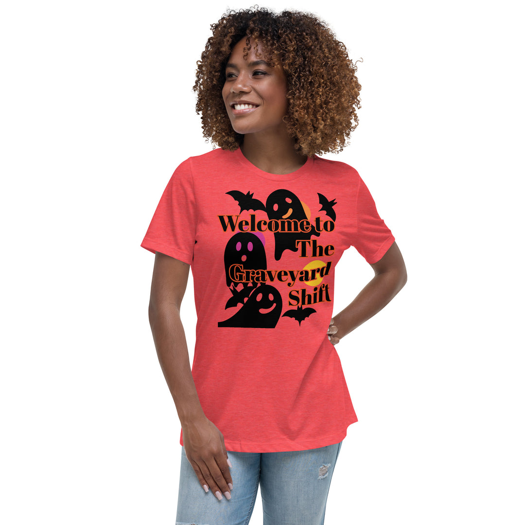 Welcome to the Graveyard Shift, Halloween, Women's Relaxed T-Shirt