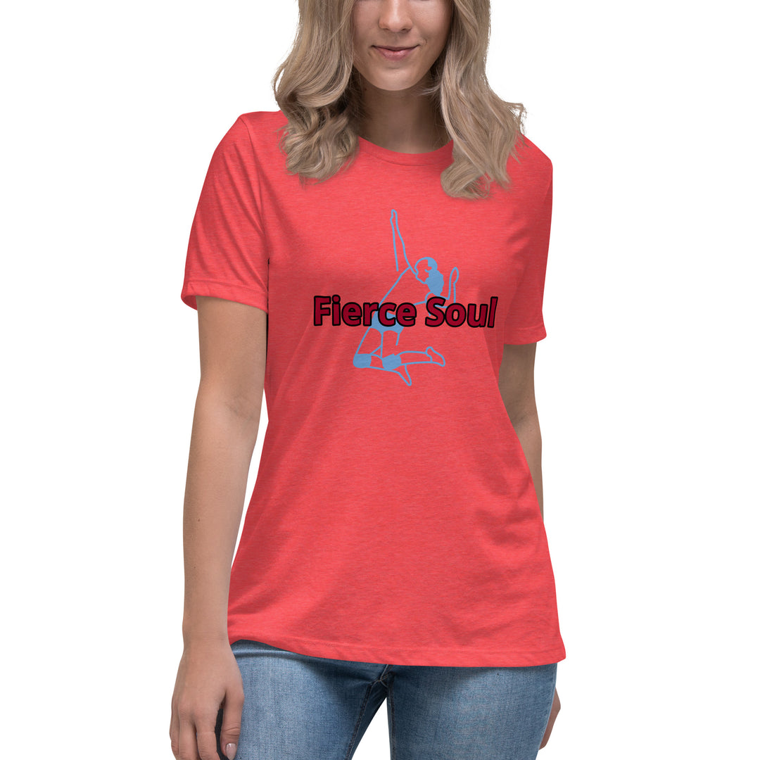 Volleyball Babe, Fierce Soul, Women's Relaxed T-Shirt