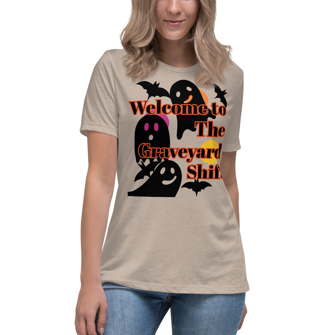 Welcome to the Graveyard Shift, Halloween, Women's Relaxed T-Shirt