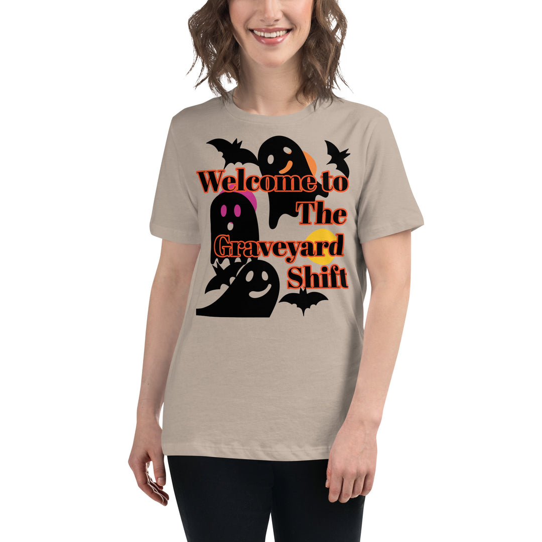 Welcome to the Graveyard Shift, Halloween, Women's Relaxed T-Shirt
