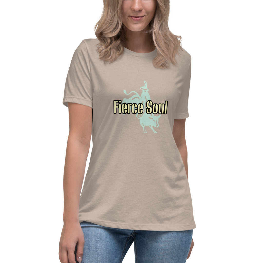 Fierce Soul, Bull Rider Women's Relaxed T-Shirt