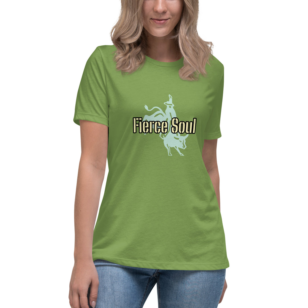 Fierce Soul, Bull Rider Women's Relaxed T-Shirt