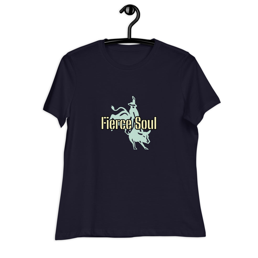 Fierce Soul, Bull Rider Women's Relaxed T-Shirt