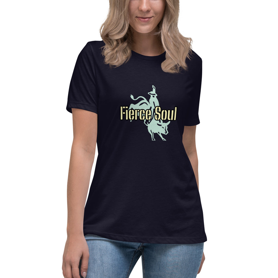 Fierce Soul, Bull Rider Women's Relaxed T-Shirt