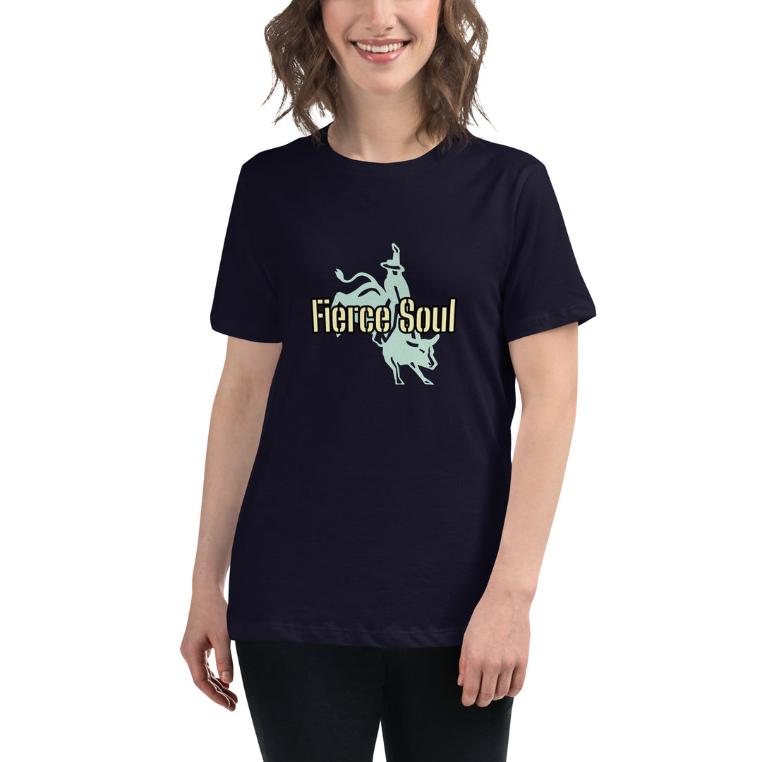 Fierce Soul, Bull Rider Women's Relaxed T-Shirt