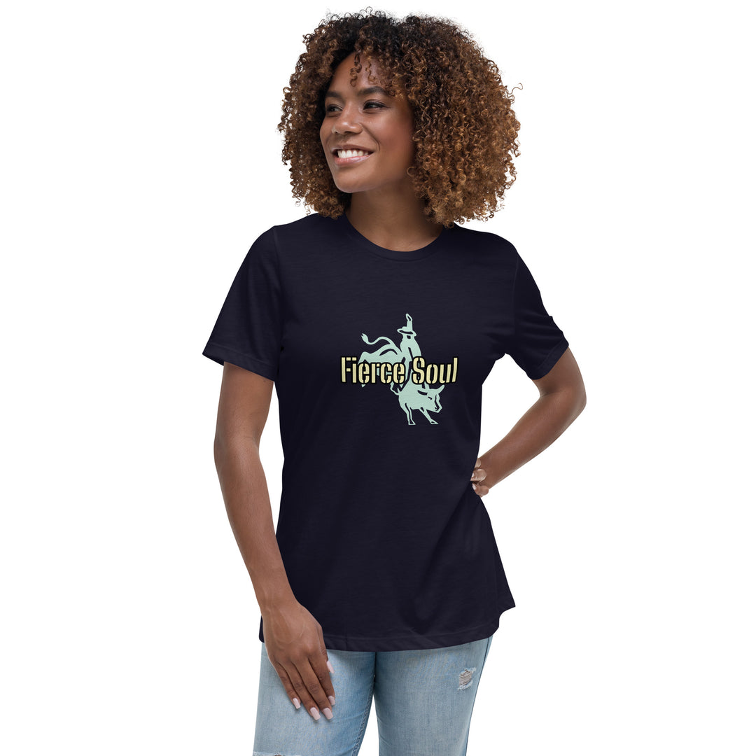 Fierce Soul, Bull Rider Women's Relaxed T-Shirt
