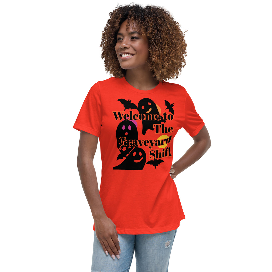 Welcome to the Graveyard Shift, Halloween, Women's Relaxed T-Shirt