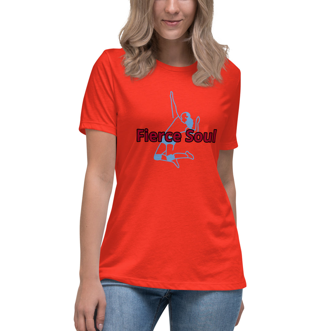 Volleyball Babe, Fierce Soul, Women's Relaxed T-Shirt