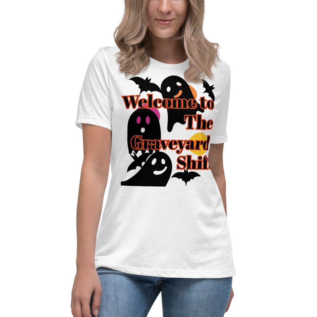 Welcome to the Graveyard Shift, Halloween, Women's Relaxed T-Shirt