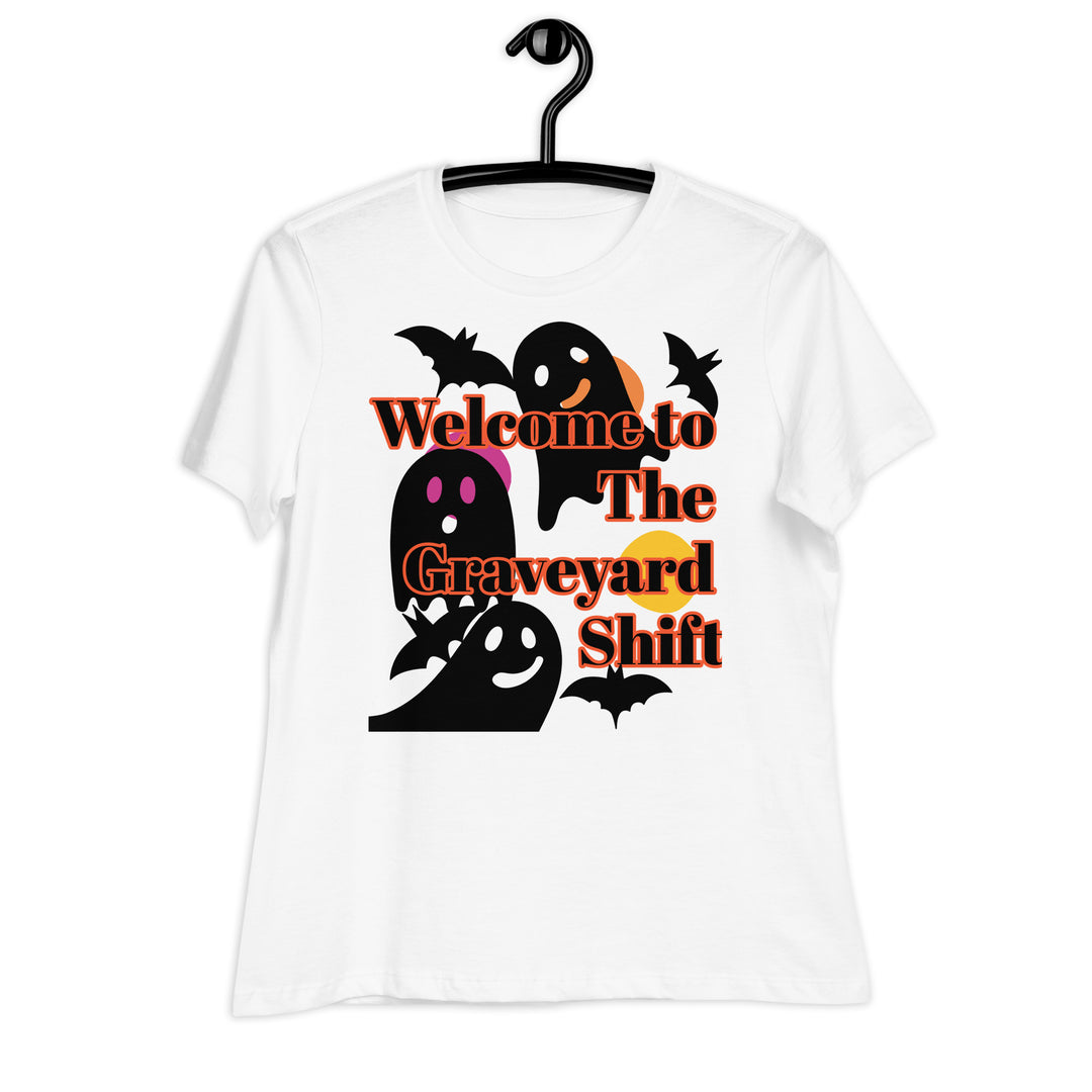 Welcome to the Graveyard Shift, Halloween, Women's Relaxed T-Shirt