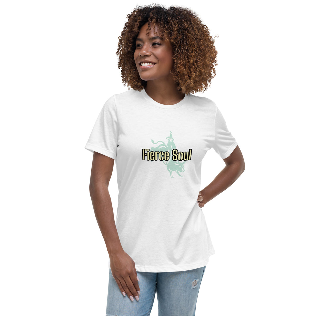 Fierce Soul, Bull Rider Women's Relaxed T-Shirt