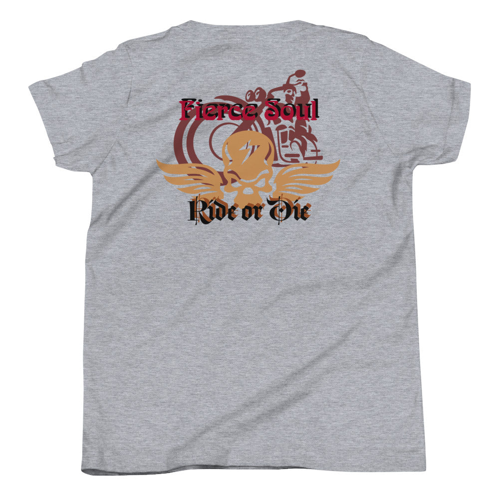 Ride or Die, Fierce Soul Youth Short Sleeve T-Shirt