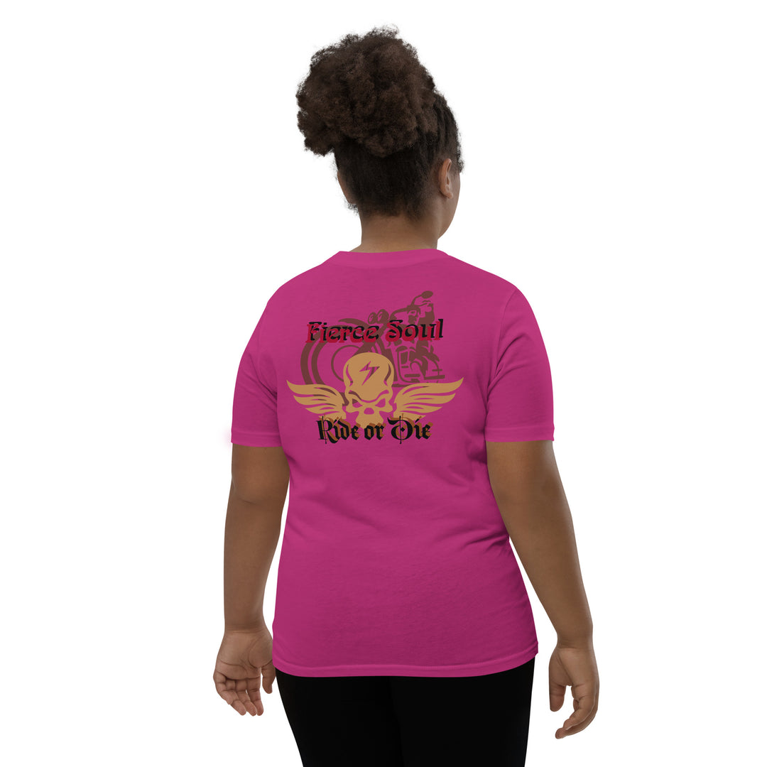 Ride or Die, Fierce Soul Youth Short Sleeve T-Shirt