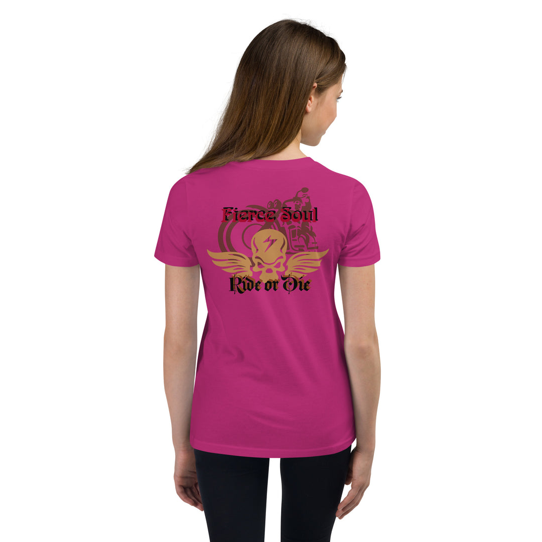 Ride or Die, Fierce Soul Youth Short Sleeve T-Shirt