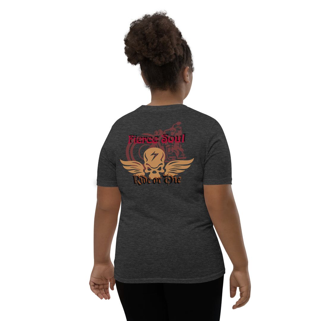 Ride or Die, Fierce Soul Youth Short Sleeve T-Shirt