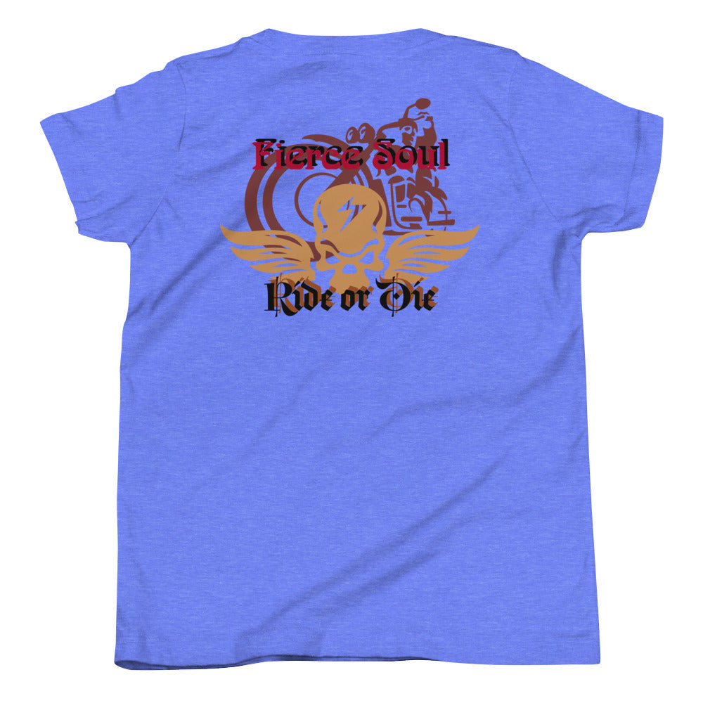 Ride or Die, Fierce Soul Youth Short Sleeve T-Shirt