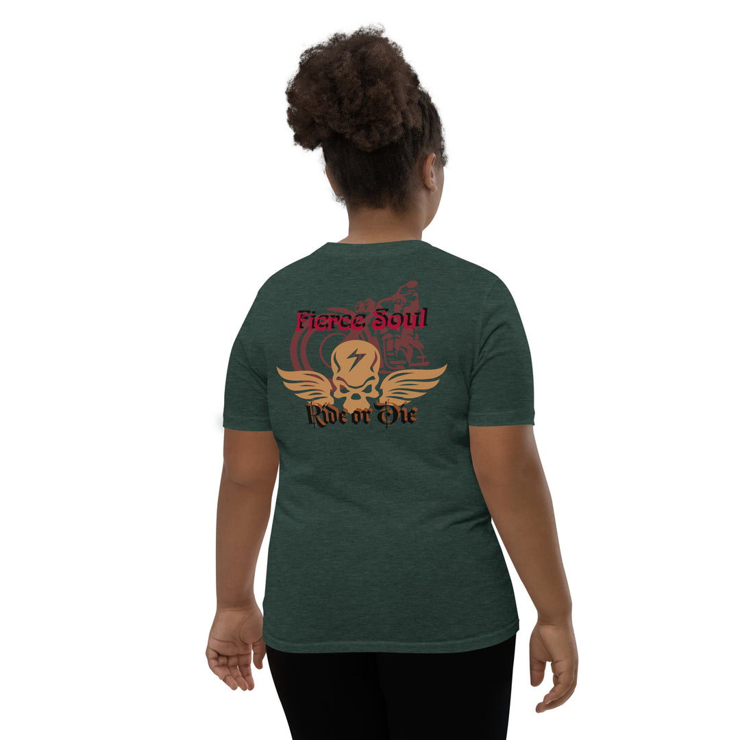Ride or Die, Fierce Soul Youth Short Sleeve T-Shirt