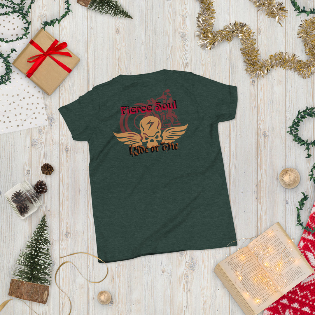 Ride or Die, Fierce Soul Youth Short Sleeve T-Shirt